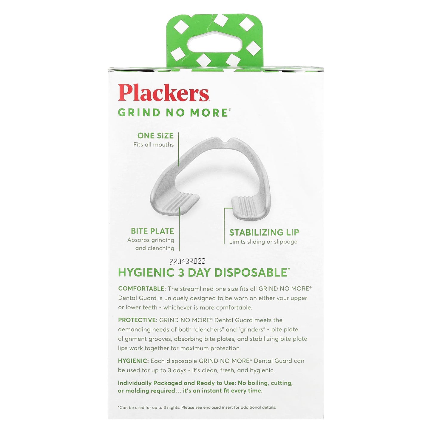 Plackers, Grind No More®, Disposable, Dental Guards, 16 Count - Image 2
