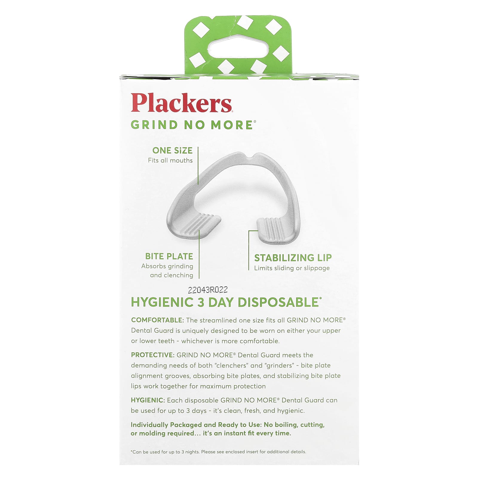 Plackers, Grind No More®, Disposable, Dental Guards, 16 Count - Image 2