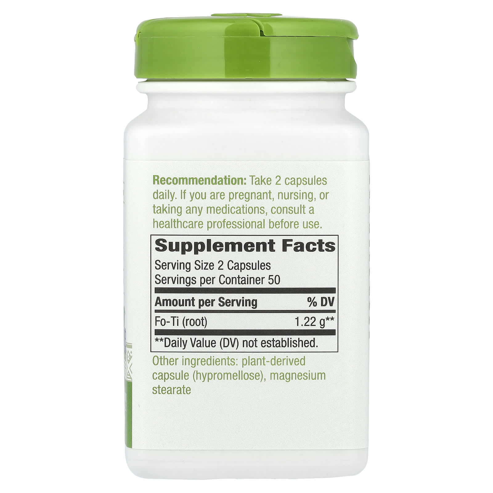 Nature's Way, Fo-Ti Root, 100 Vegan Capsules (610 mg per Capsule) - Image 2