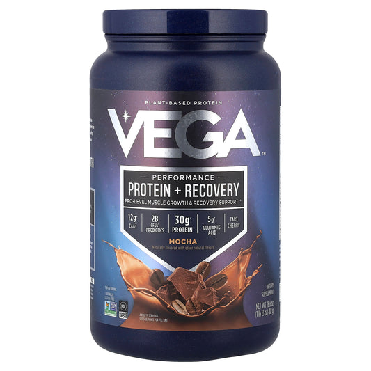 Vega, Performance, Protein + Recovery, Mocha, 1 lb 13 oz (812 g) - Image 1
