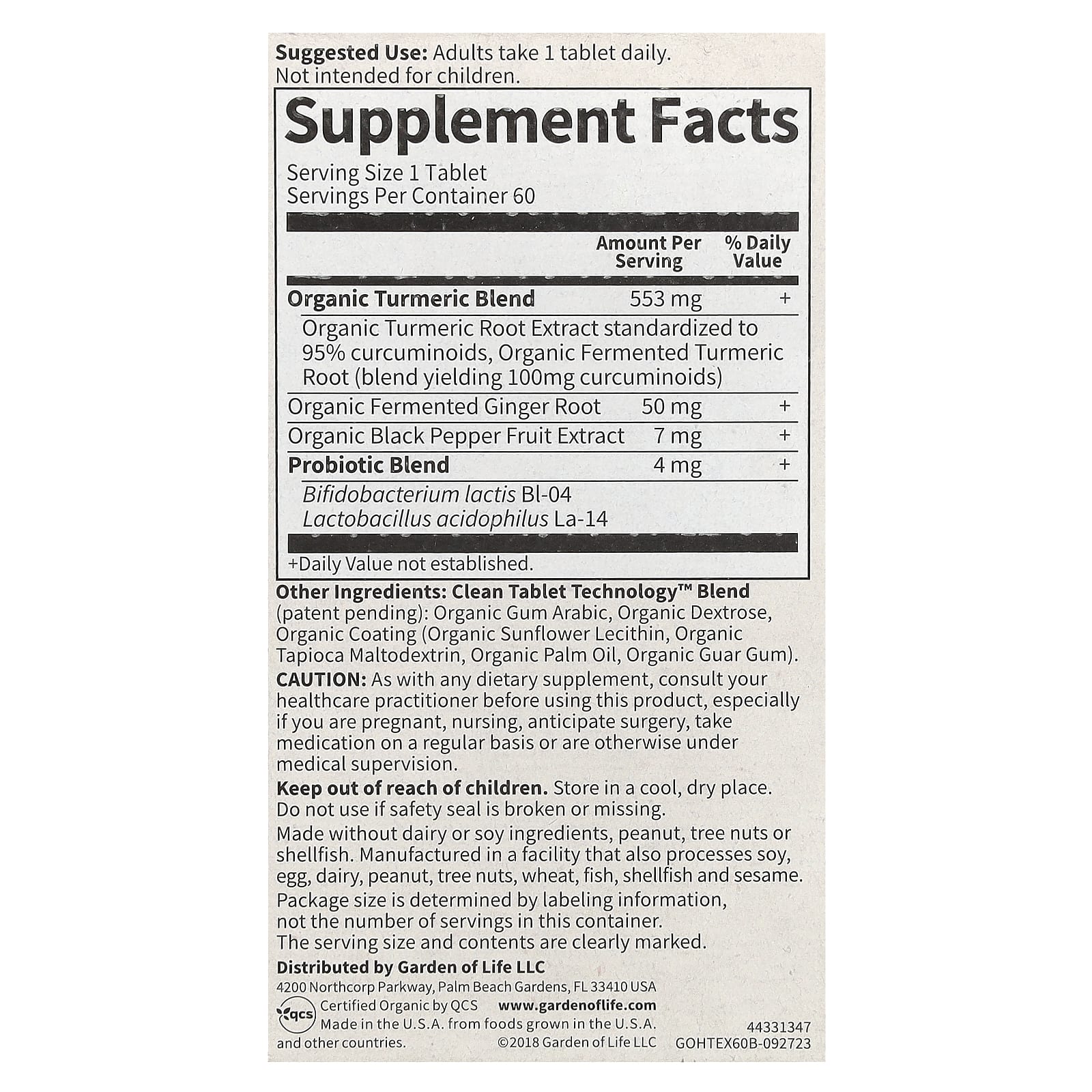 Extra Strength Turmeric for Joint & Digestive Health - 60 Vegan Tablets - Image 2