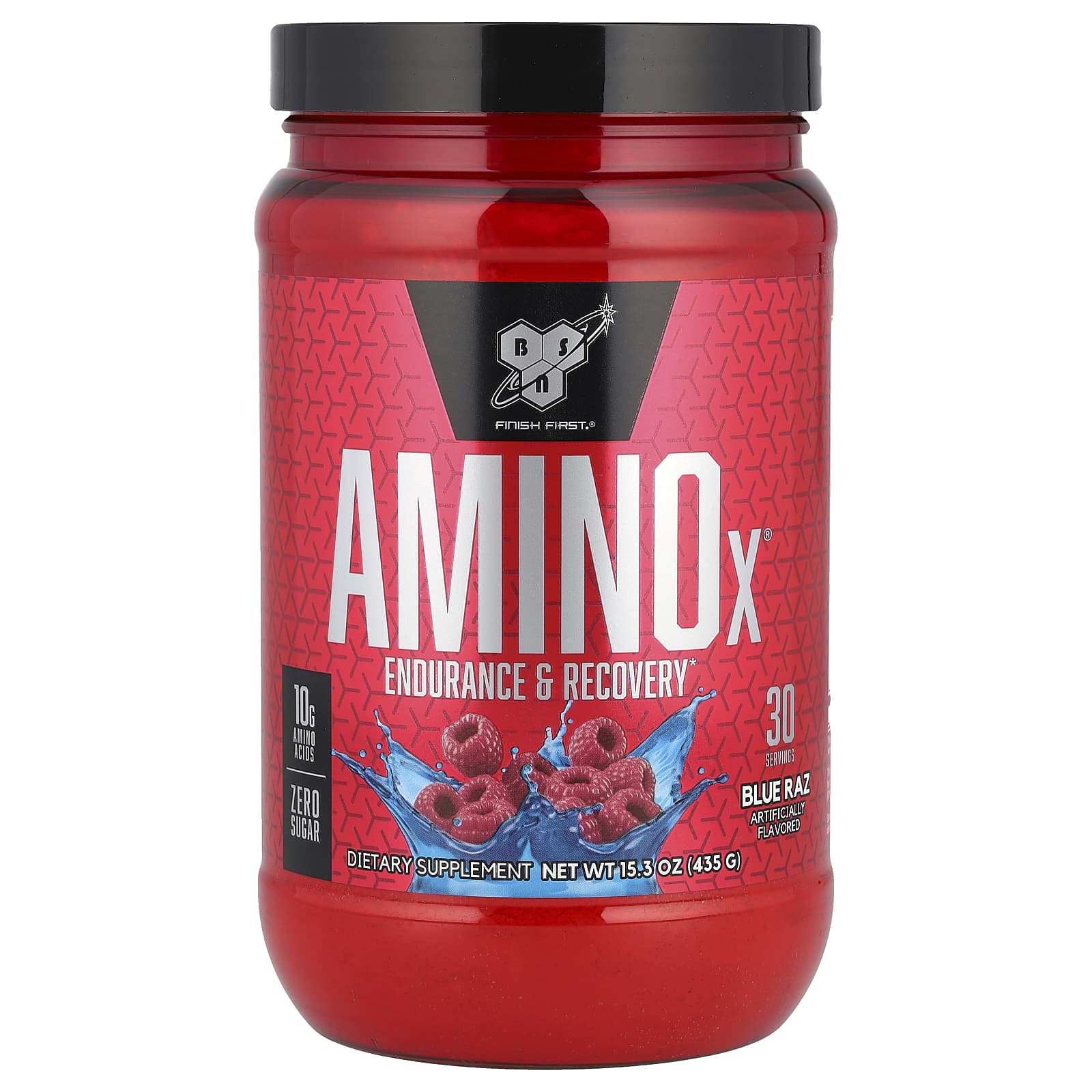 BSN AminoX Endurance & Recovery Blue Raz 15.3 oz (435g) - Image 1