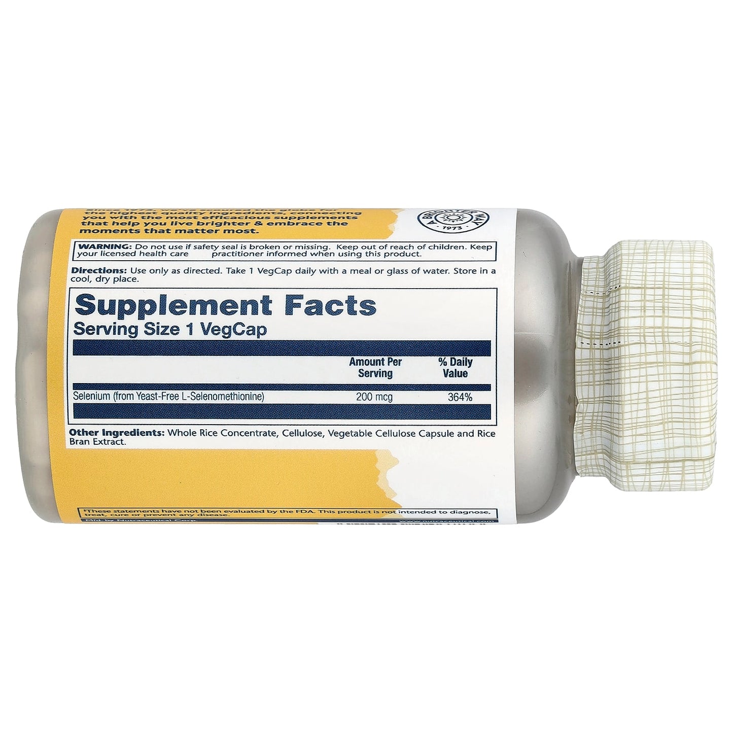 Solaray, Selenium, 200 mcg, 90 VegCaps - Image 2