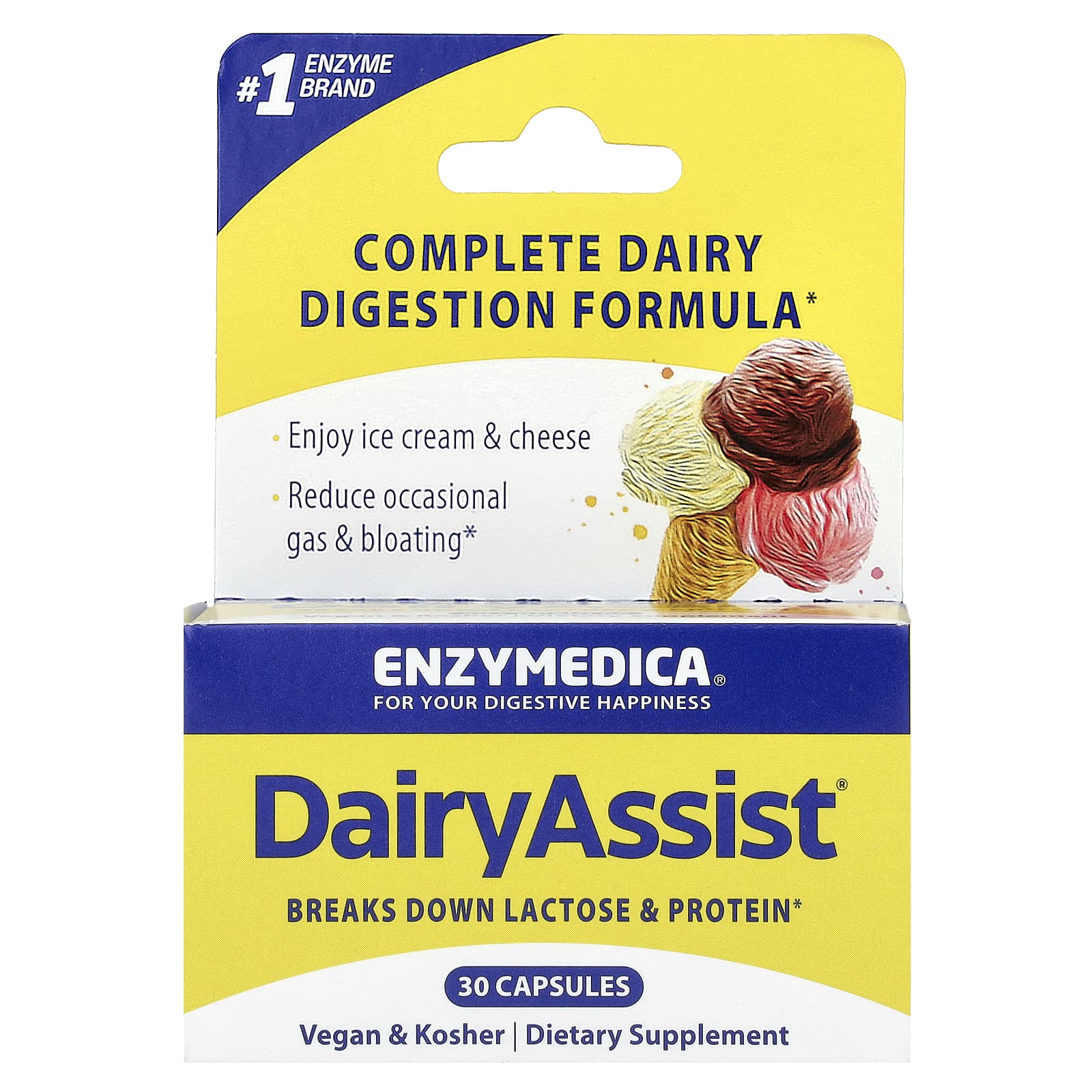 DairyAssist by Enzymedica - Complete Dairy Digestion Formula - Image 1