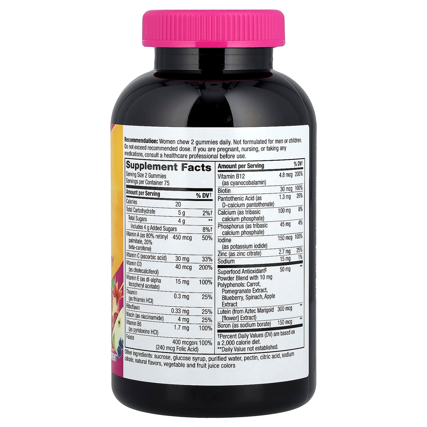 Nature's Way, Alive!® Women's 50+ Multivitamin Gummy, Mixed Berry, 150 Gummies - Image 2