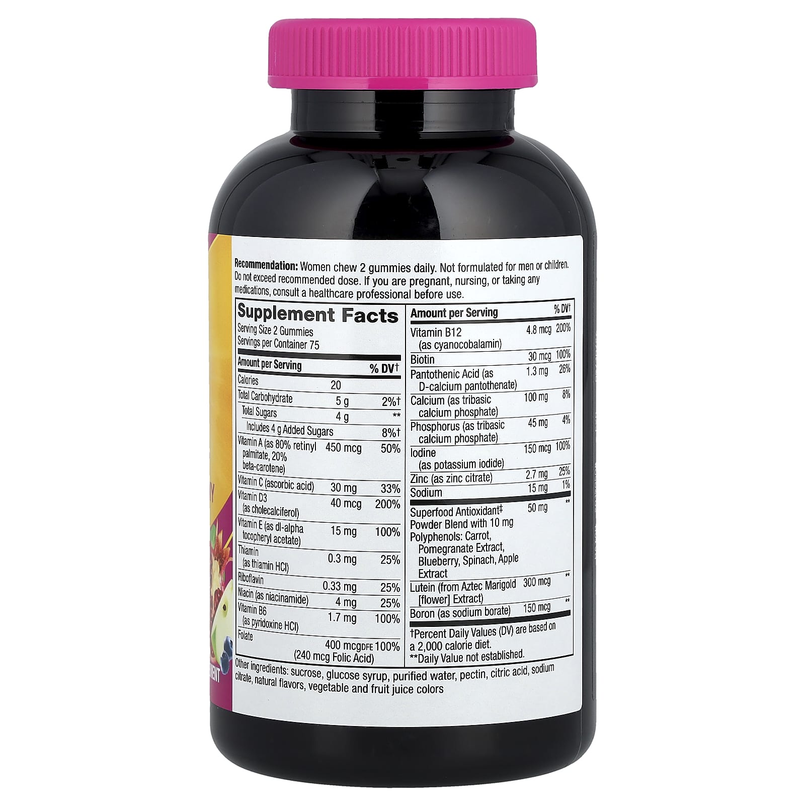 Nature's Way, Alive!® Women's 50+ Multivitamin Gummy, Mixed Berry, 150 Gummies - Image 2