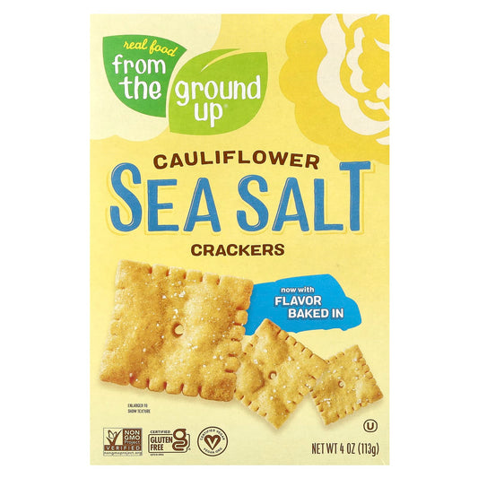 Cauliflower Crackers, Gluten-Free & Vegan, 4 oz (113g) - Image 1