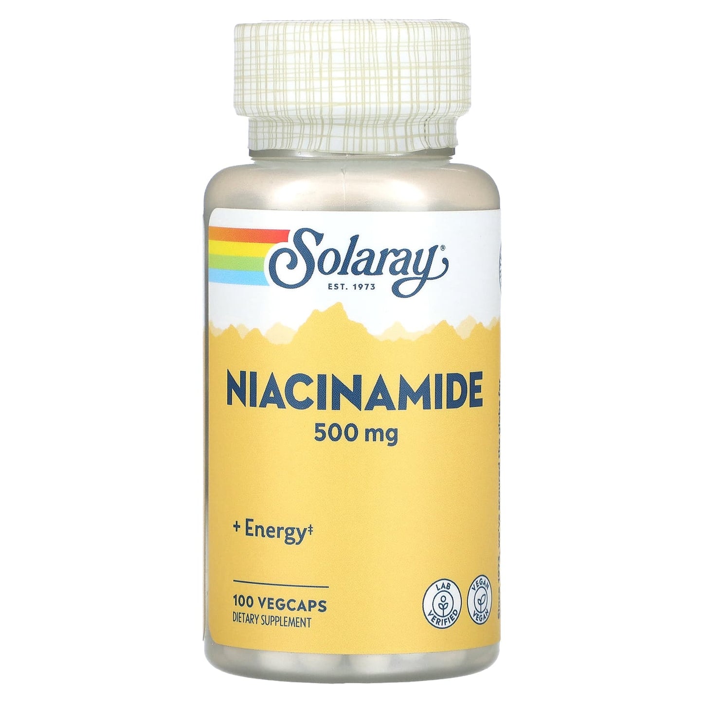 Solaray, Niacinamide, 500 mg, 100 VegCaps - Image 1