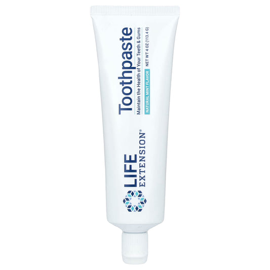 Life Extension, Fluoride-Free Toothpaste, Natural Mint, 4 oz (113.4 g) - Image 1