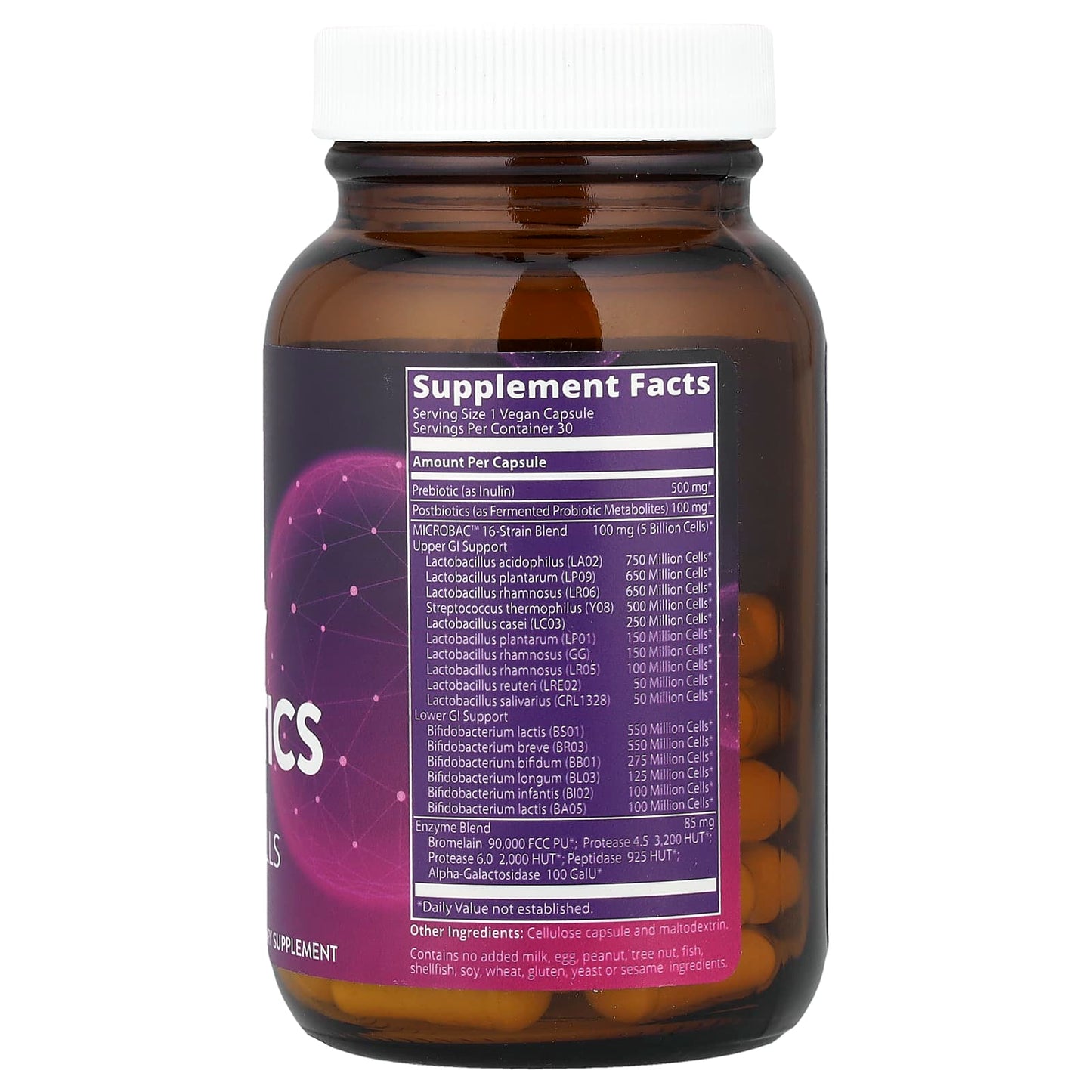 MRM Nutrition, Daily Probiotics, 5 Billion Cells, 30 Vegan Capsules - Image 2