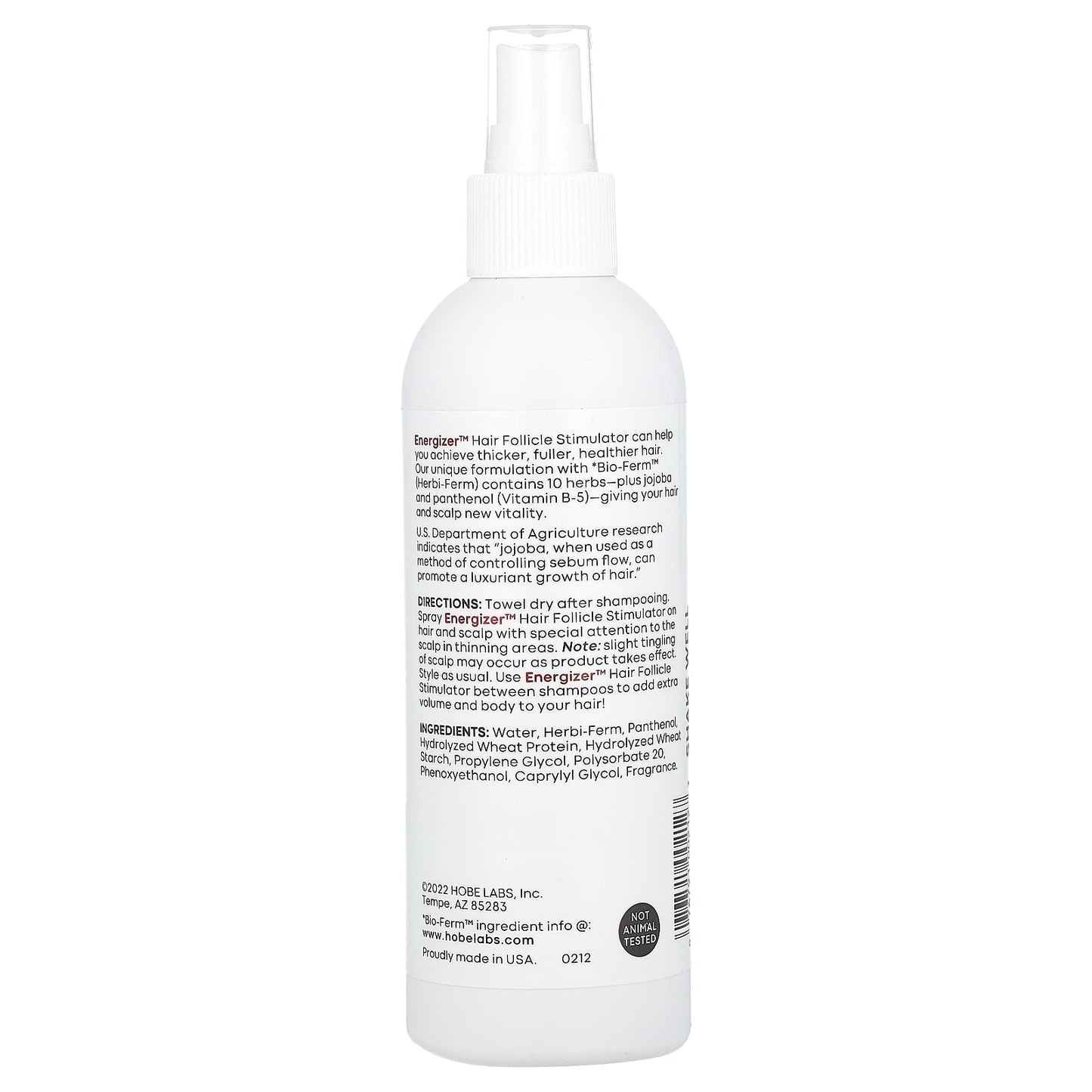 Hair Growth Stimulator for Thicker, Fuller Hair - Hobe Labs, 8 fl oz - Image 2