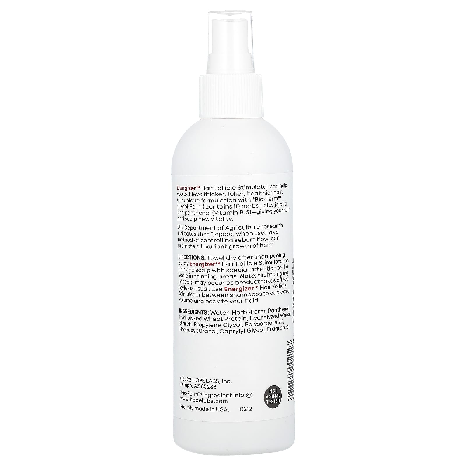 Hair Growth Stimulator for Thicker, Fuller Hair - Hobe Labs, 8 fl oz - Image 2