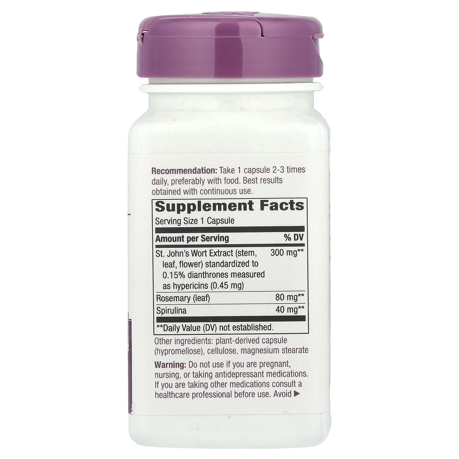 Nature's Way, St. John's Wort, 90 Vegan Capsules - Image 2