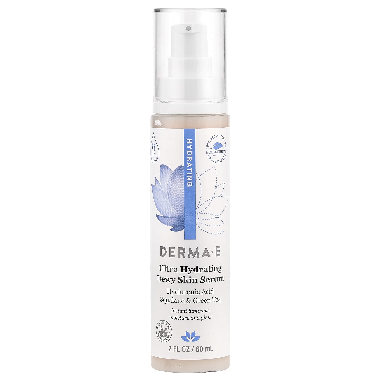 Derma E Ultra Hydrating Dewy Skin Serum, 2 fl oz (60 ml) - Image 1