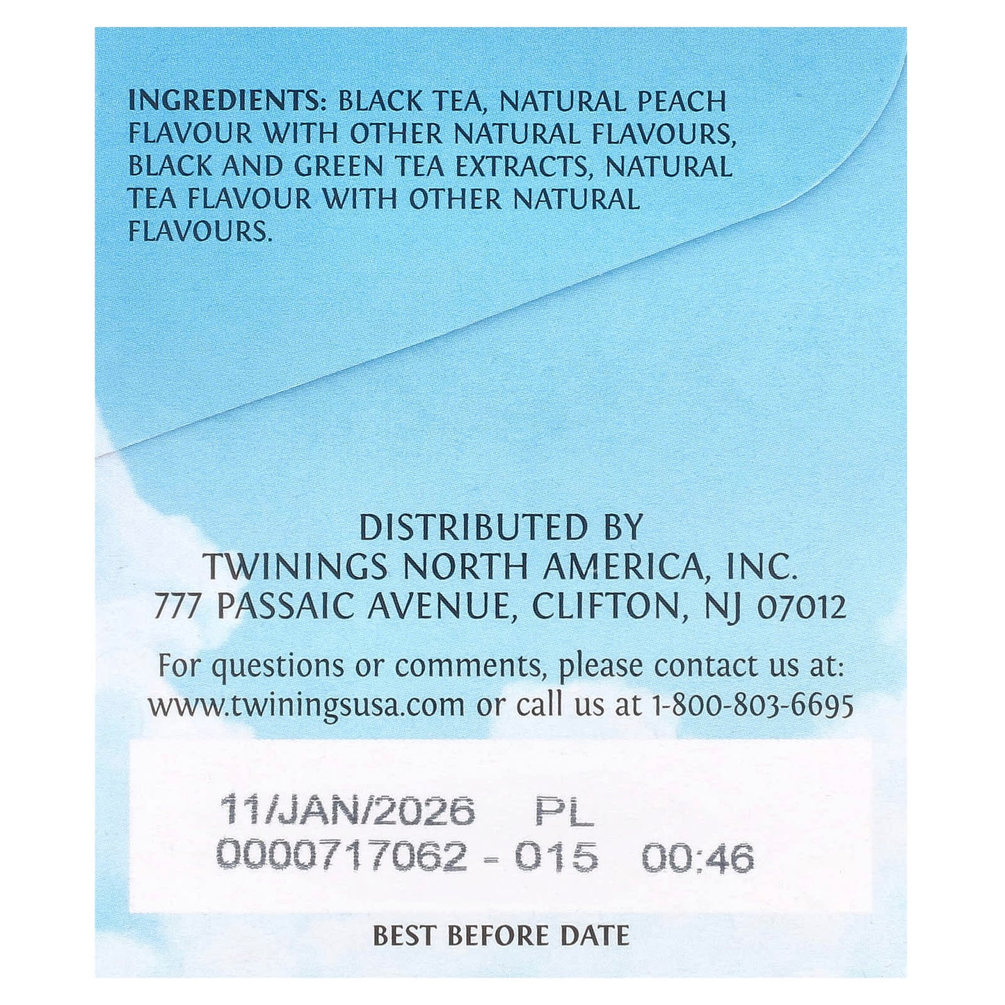 Twinings, Cold Brewed Iced Tea, Black Tea, Unsweetened, Peach, 20 Single Serve Tea Bags, 1.41 oz (40 g) - Image 2