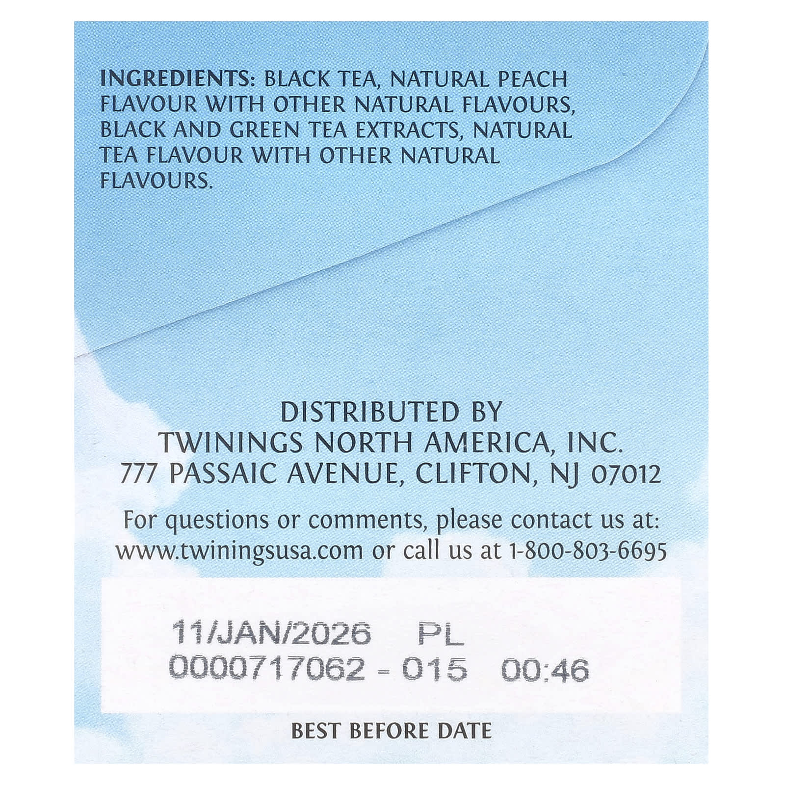 Twinings, Cold Brewed Iced Tea, Black Tea, Unsweetened, Peach, 20 Single Serve Tea Bags, 1.41 oz (40 g) - Image 2