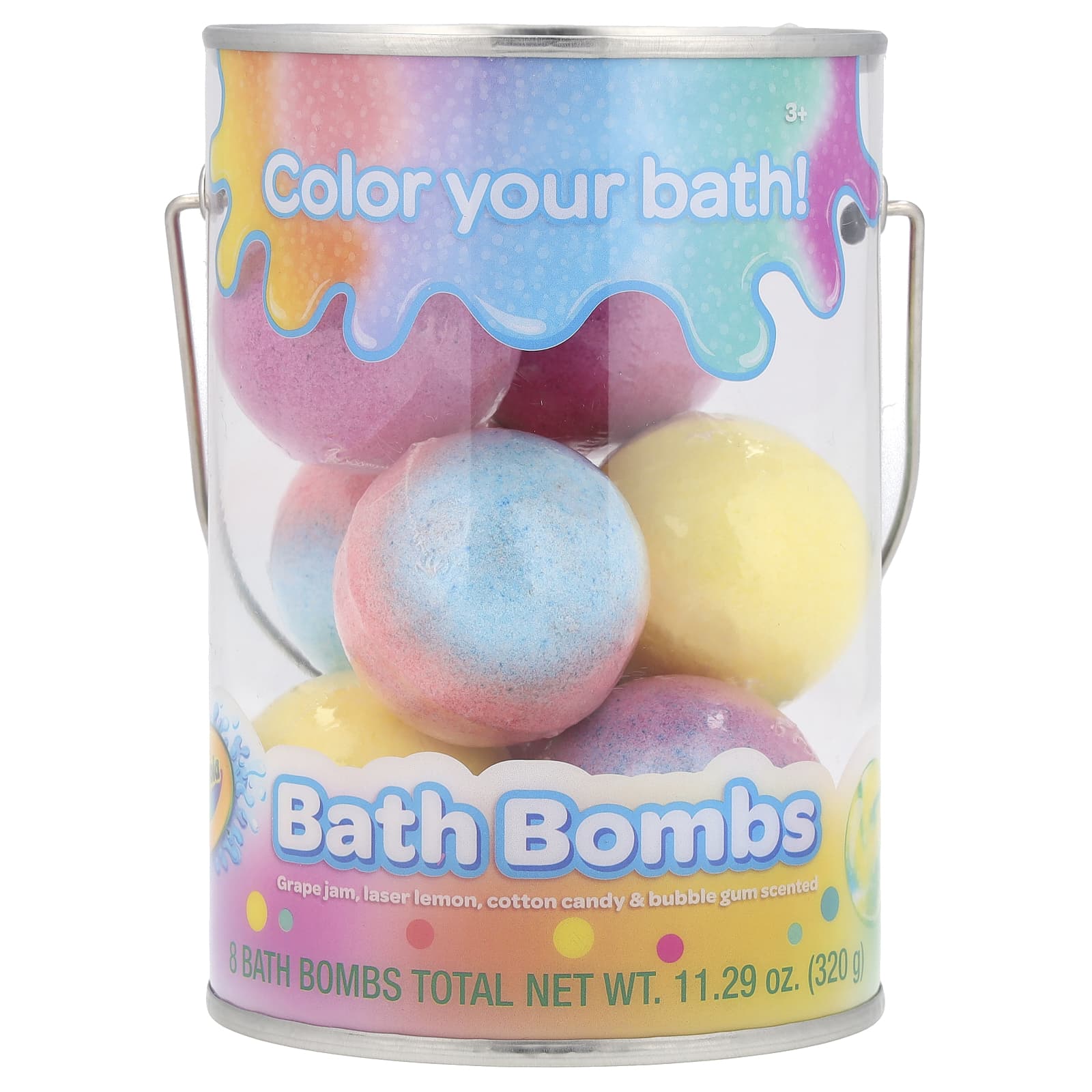 Crayola Colorful Bath Bombs - 8 PCs - Fun Scented for Kids - Image 1