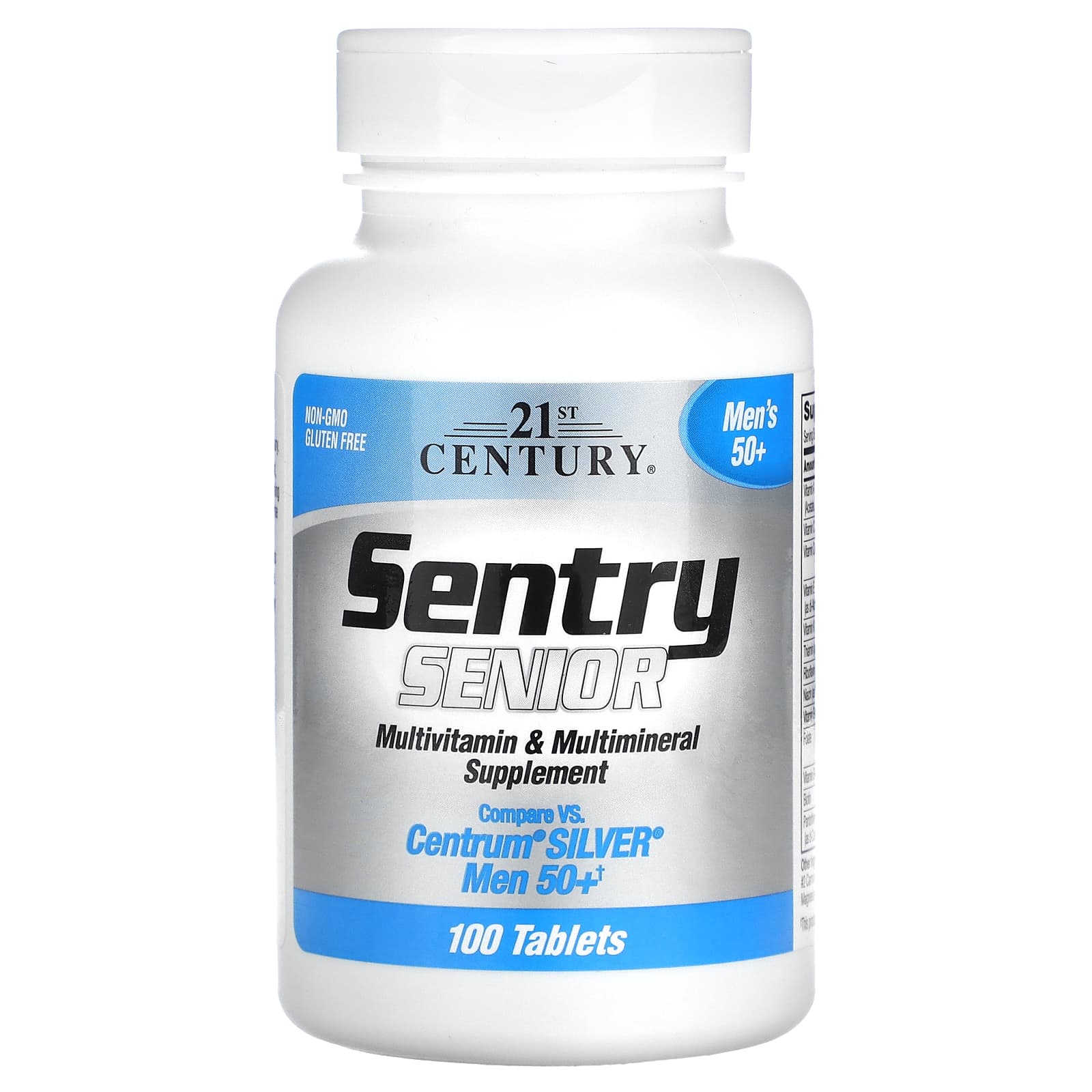 21st Century Men's Multivitamin Supplement, 50+, 100 Tablets - Image 1