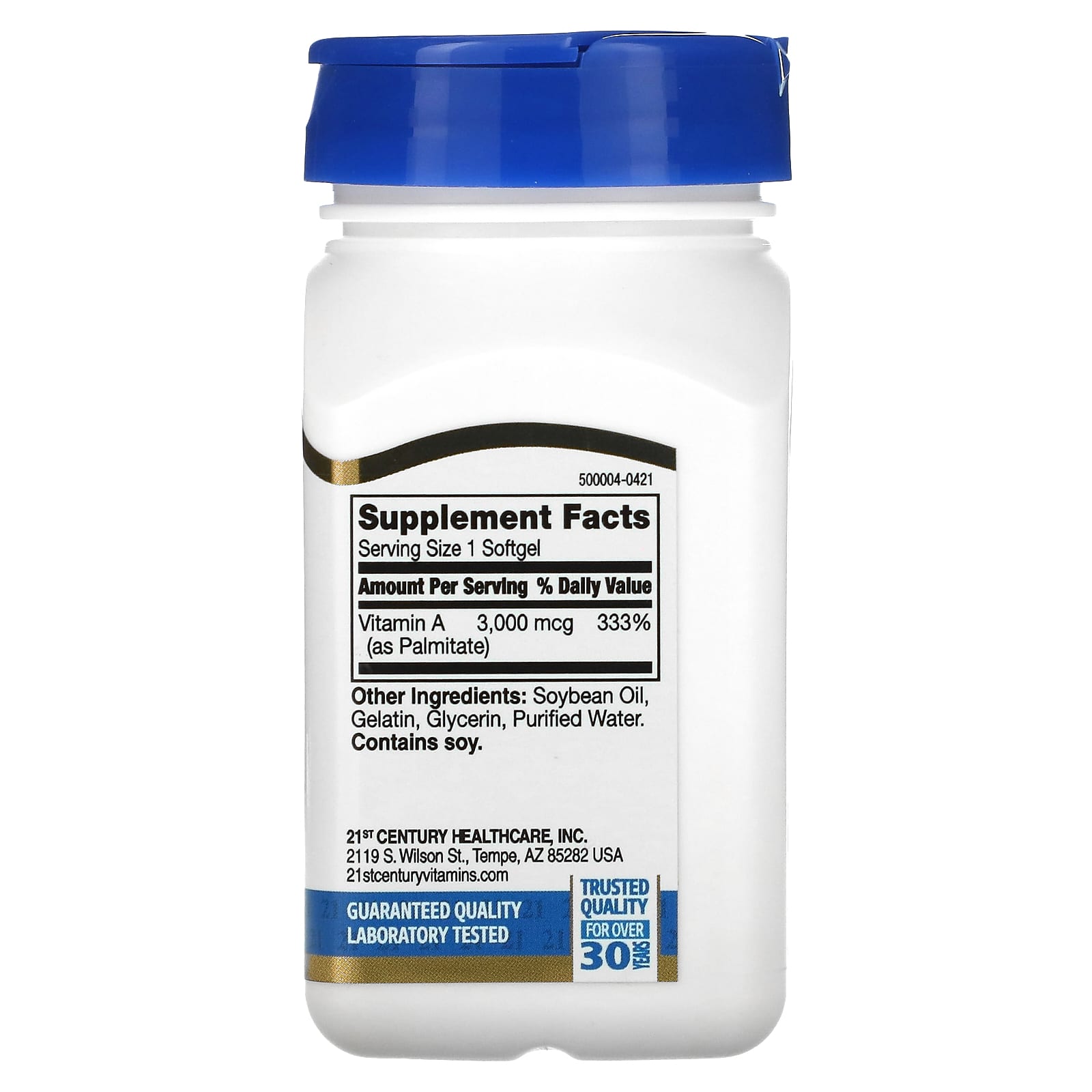 Vitamin A Supplement for Eye Health - 21st Century - 3000 mcg (10000 IU) - Image 2