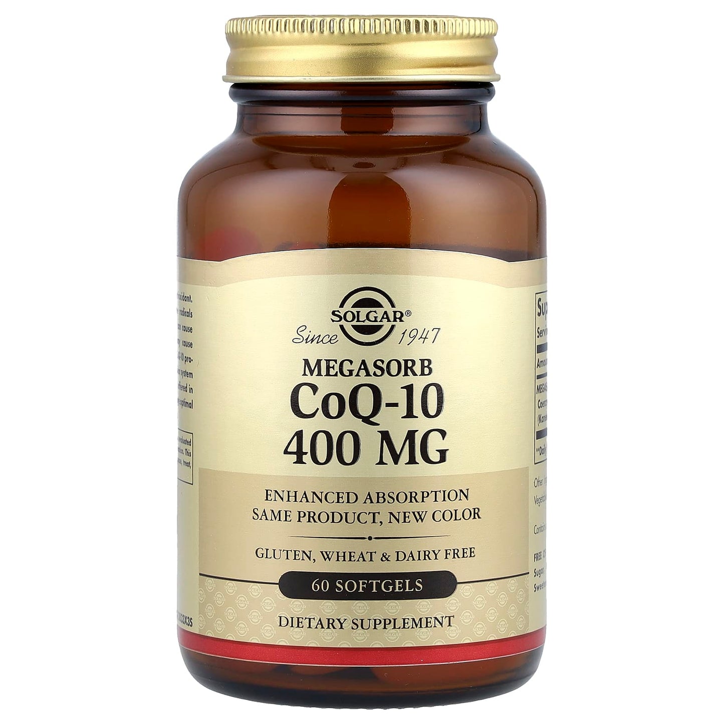 Solgar, Megasorb CoQ-10, 400 mg, 60 Softgels - Image 1