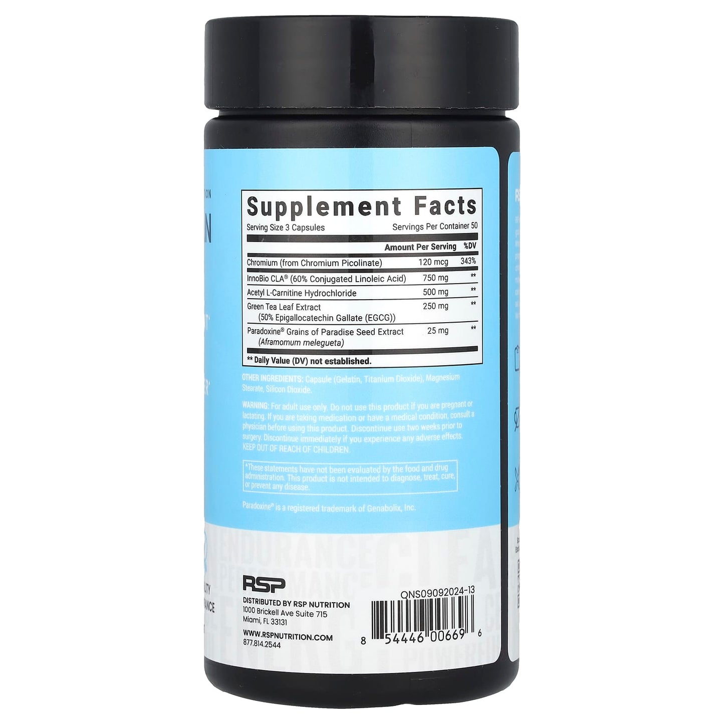 RSP Nutrition, QuadraLean Non-Stim®, 150 Capsules - Image 2