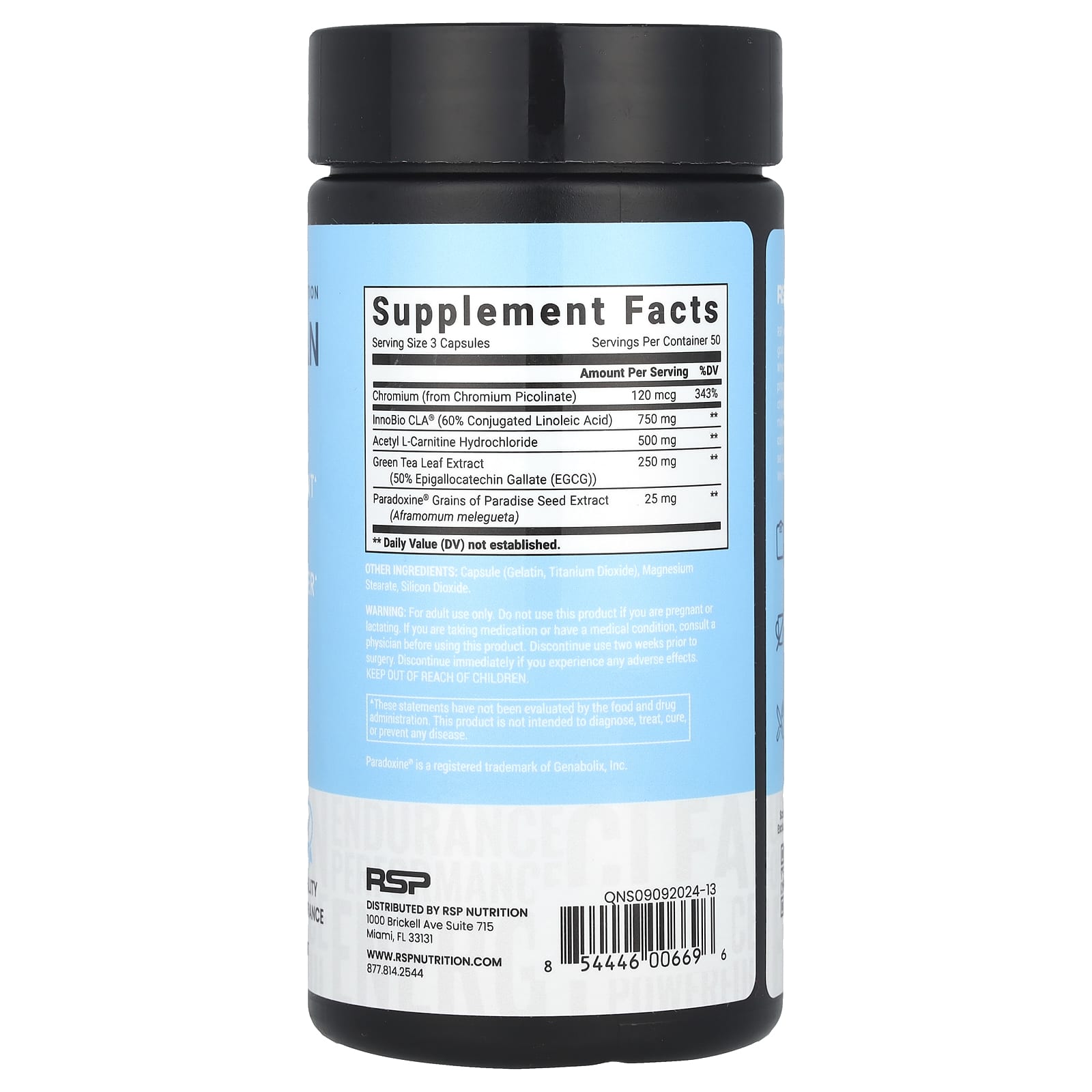 RSP Nutrition, QuadraLean Non-Stim®, 150 Capsules - Image 2