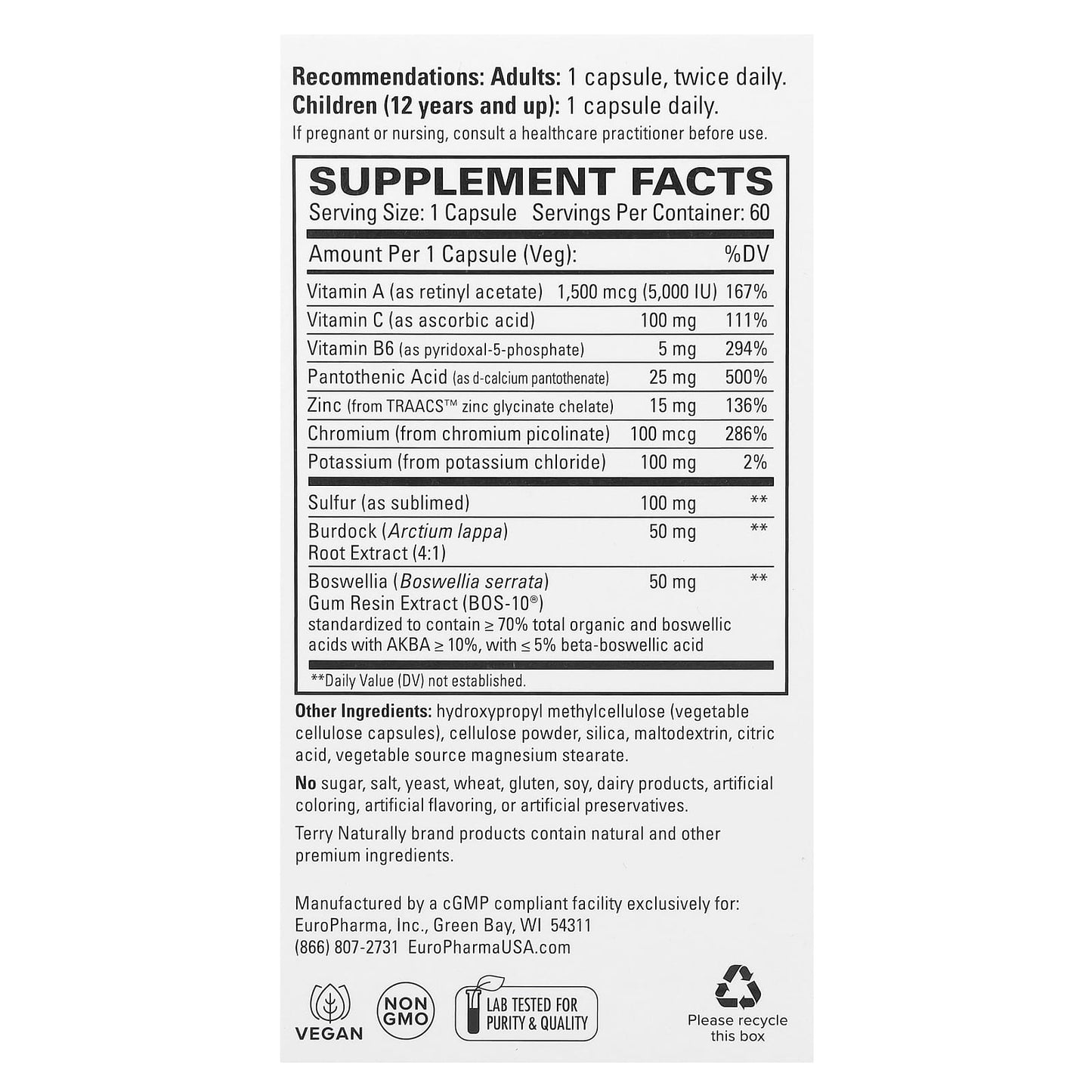 Terry Naturally, Acne Essentials, 60 Capsules - Image 2