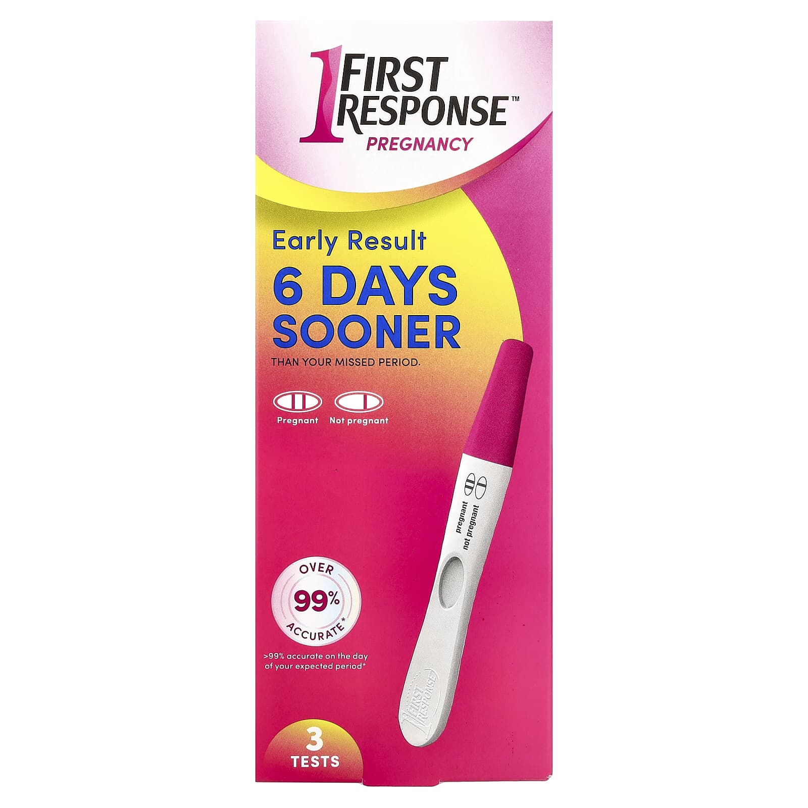 Early Result Pregnancy Test, 3-Count by First Response - 99% Accurate - Image 1