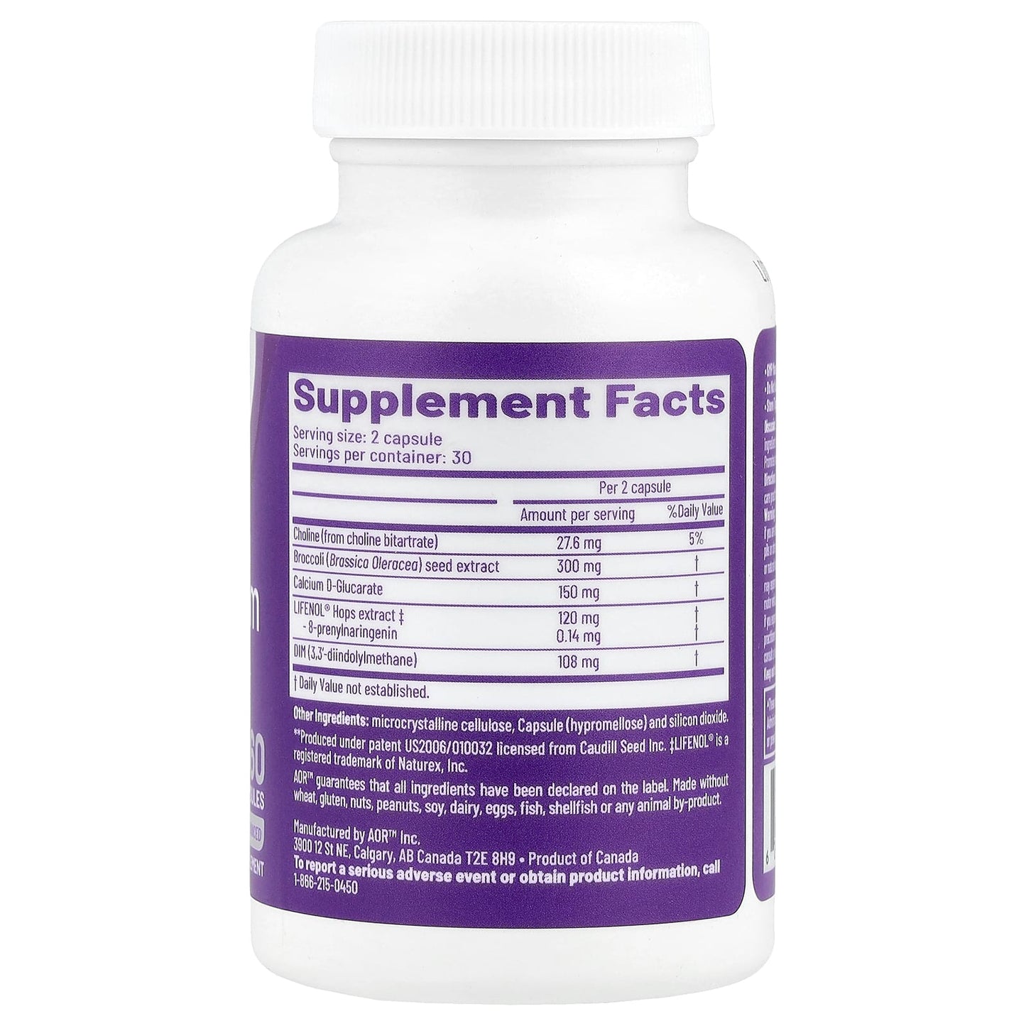 AOR Estro Freedom, 60 Capsules for Healthy Estrogen Balance - Image 2