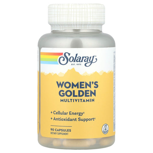 Solaray, Women's Golden Multivitamin, 90 Capsules - Image 1