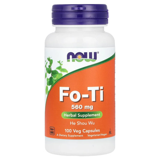 NOW Foods, Fo-Ti, 560 mg, 100 Veg Capsules - Image 1