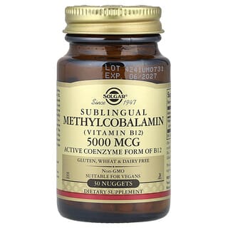 Solgar Sublingual Methylcobalamin Vitamin B12 Supplement 30 Nuggets