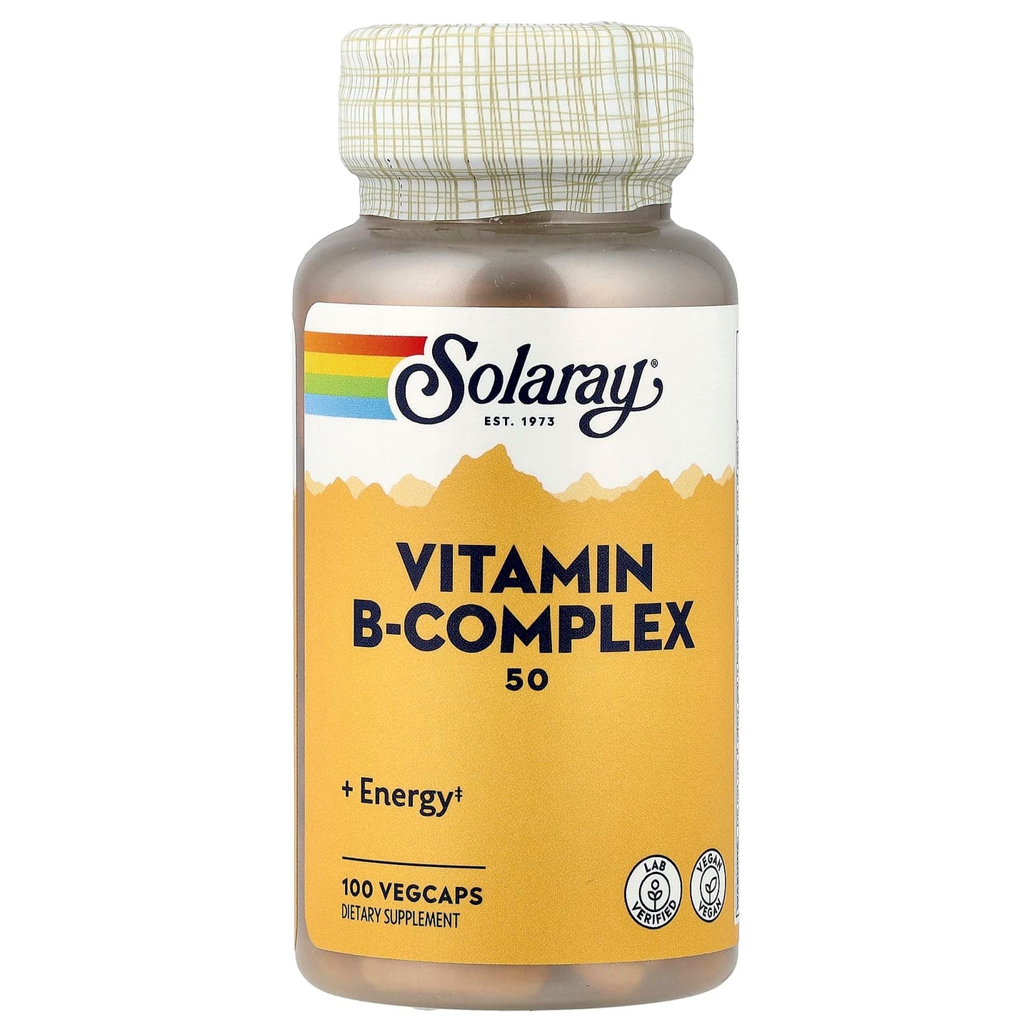 Solaray, Vitamin B-Complex 50 , 100 VegCaps - Image 1