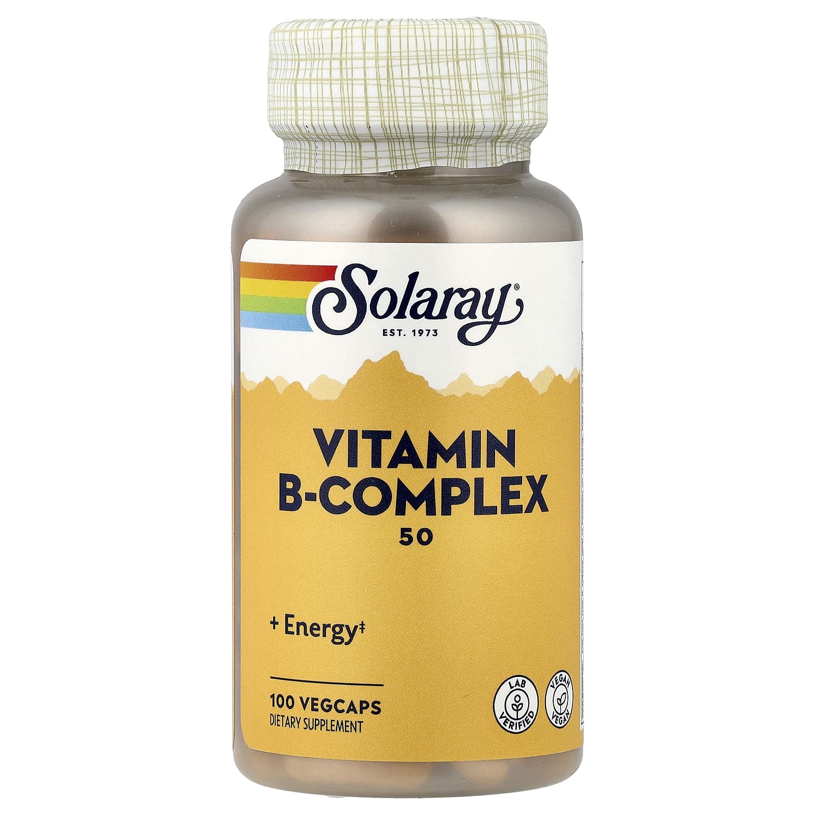 Solaray, Vitamin B-Complex 50 , 100 VegCaps - Image 1