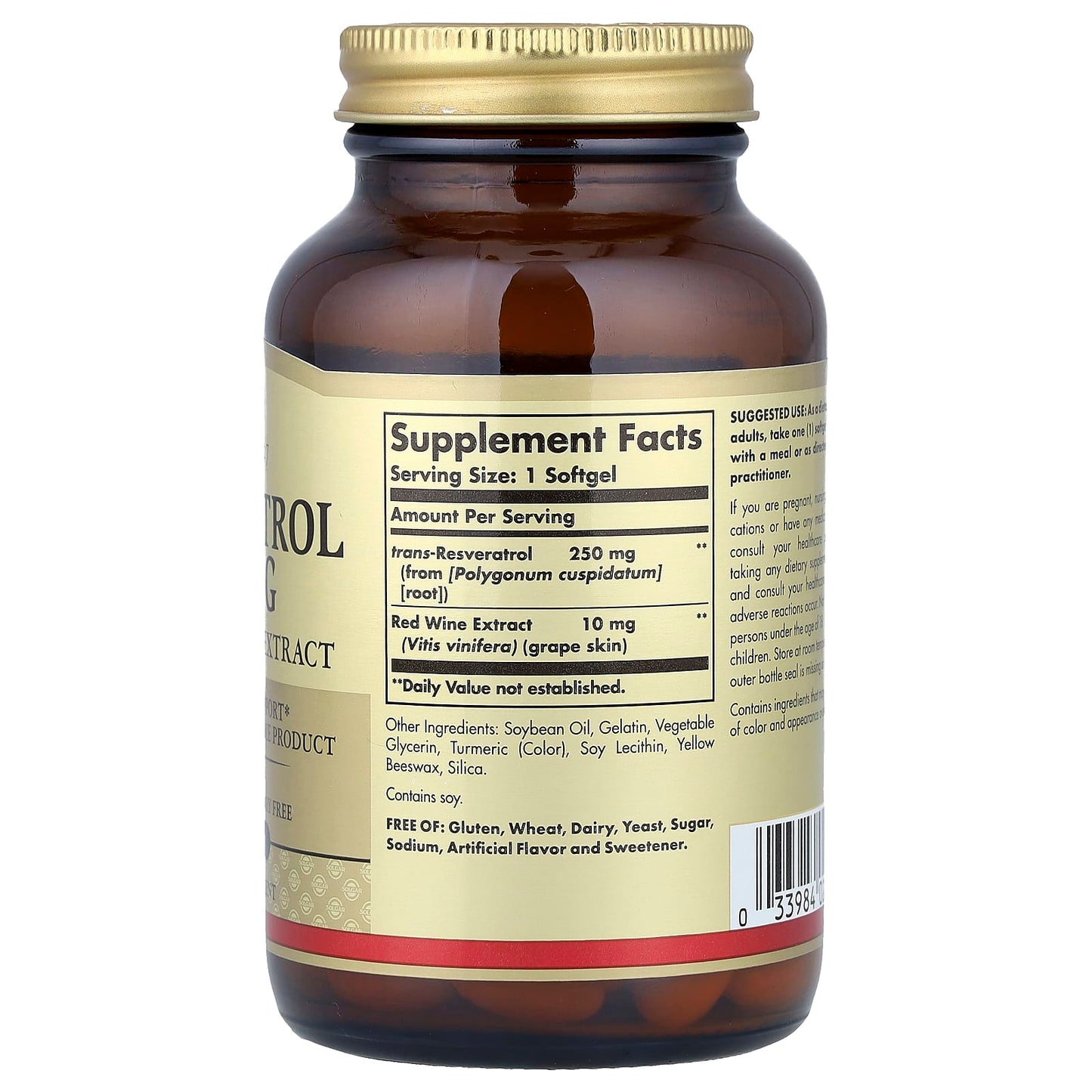 Solgar, Resveratrol, 60 Softgels - Image 2