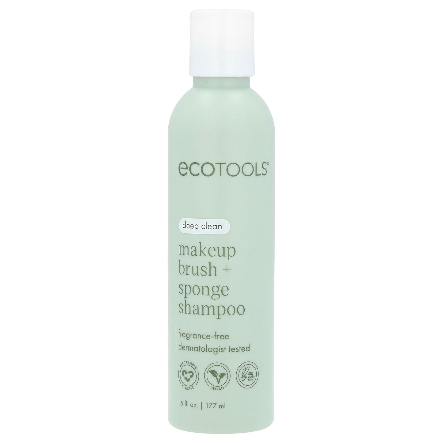 EcoTools Makeup Brush & Sponge Shampoo - Fragrance Free, Gentle & Effective - Image 1