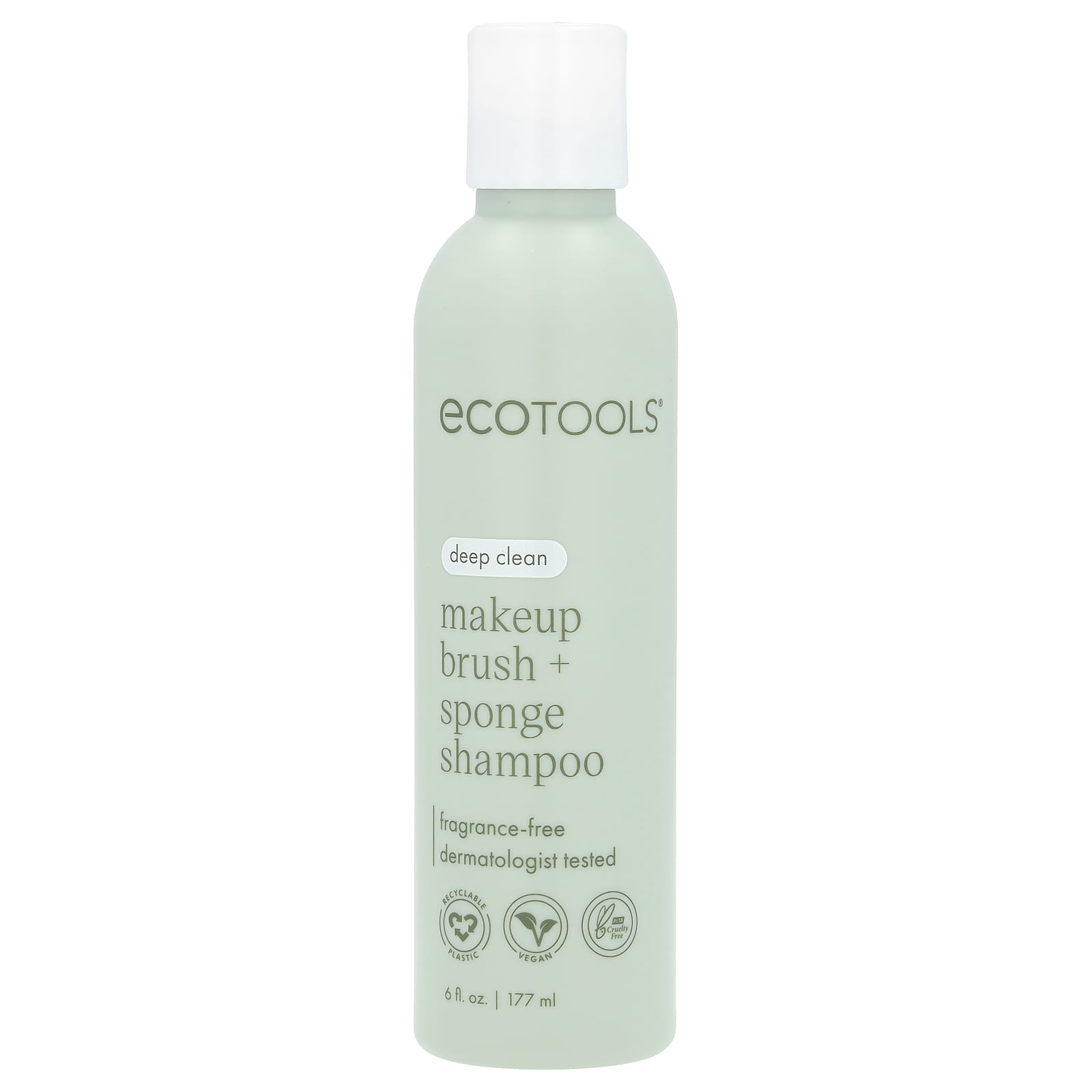 EcoTools Makeup Brush & Sponge Shampoo - Fragrance Free, Gentle & Effective - Image 1