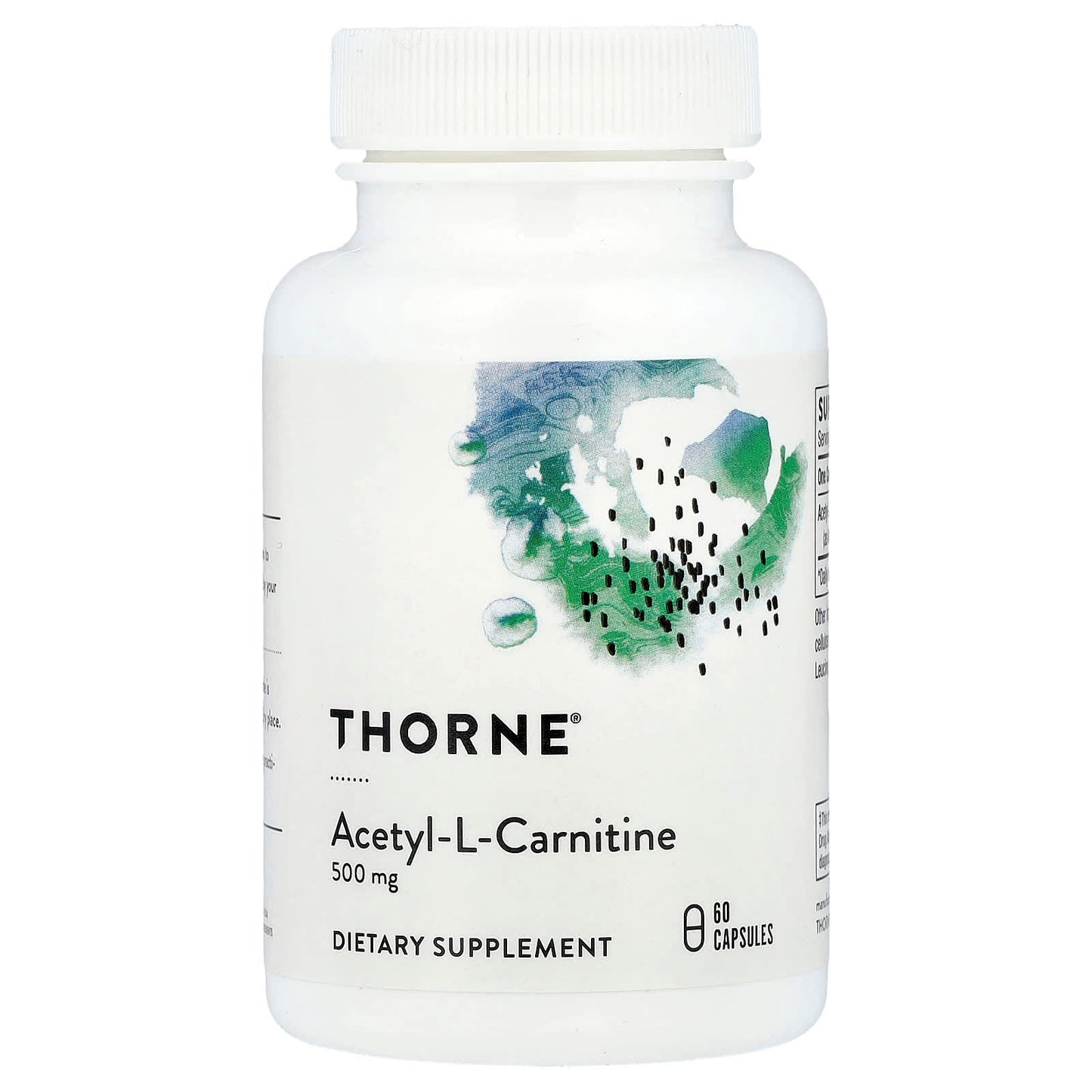 Thorne, Acetyl-L-Carnitine, 500 mg, 60 Capsules - Image 1
