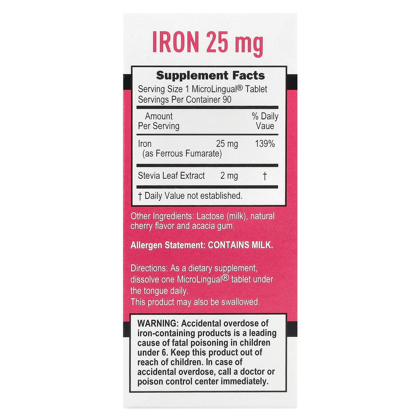 Superior Source, Just Women, Iron, 25 mg, 90 MicroLingual® Instant Dissolve Tablets - Image 2