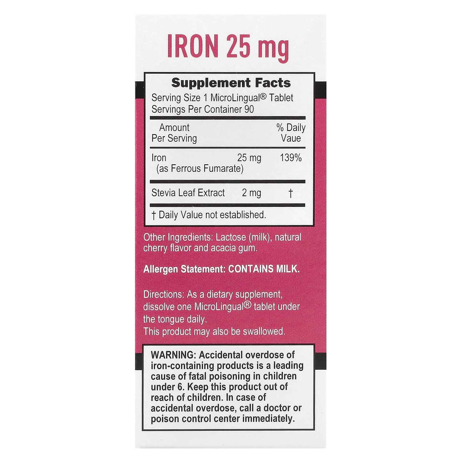 Superior Source, Just Women, Iron, 25 mg, 90 MicroLingual® Instant Dissolve Tablets - Image 2
