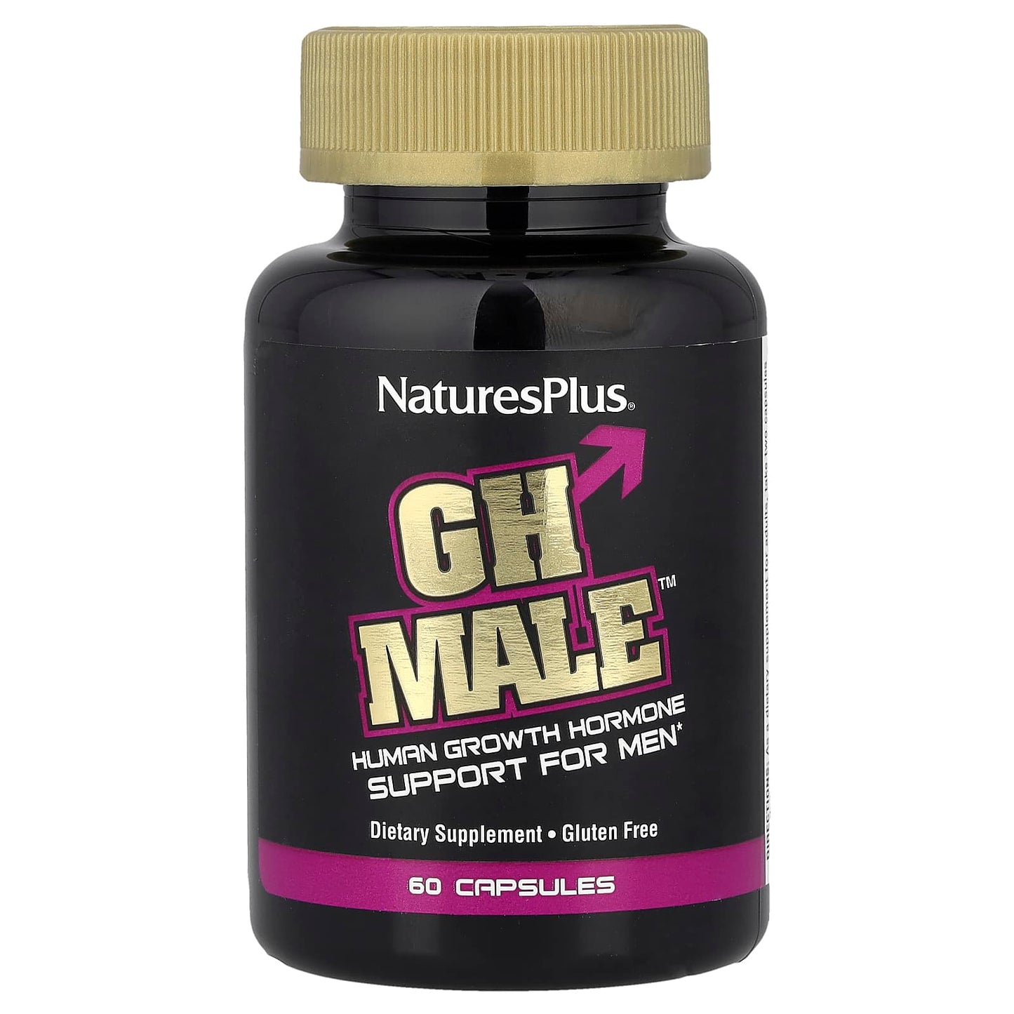 NaturesPlus, GH Male™, 60 Vegetarian Capsules - Image 1