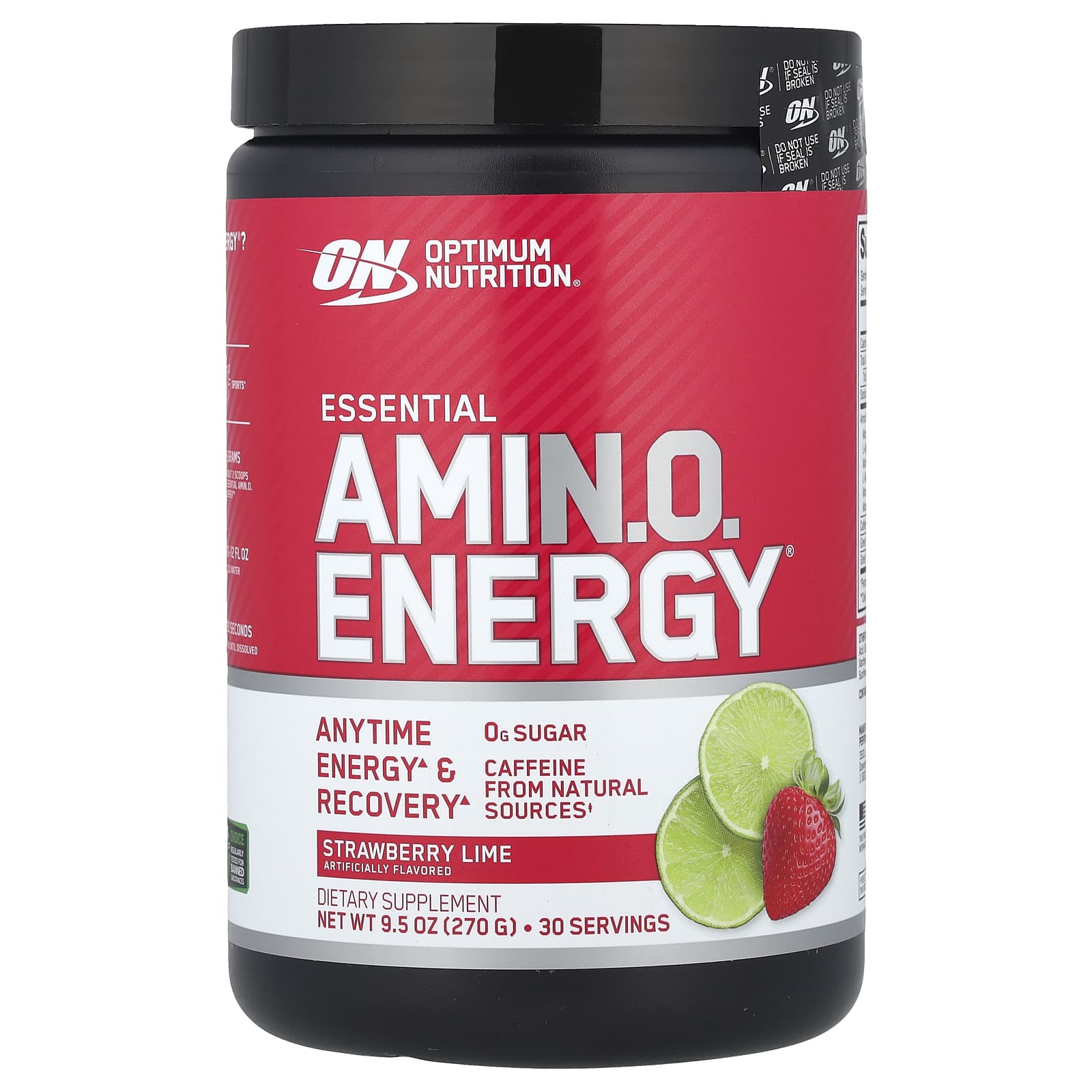 Optimum Nutrition, Essential Amin.O. Energy®, Strawberry Lime, 9.5 oz (270 g) - Image 1