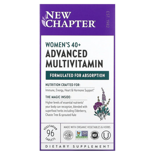 New Chapter, Women's 40+ Advanced Multivitamin, 96 Vegetarian Tablets - Image 1