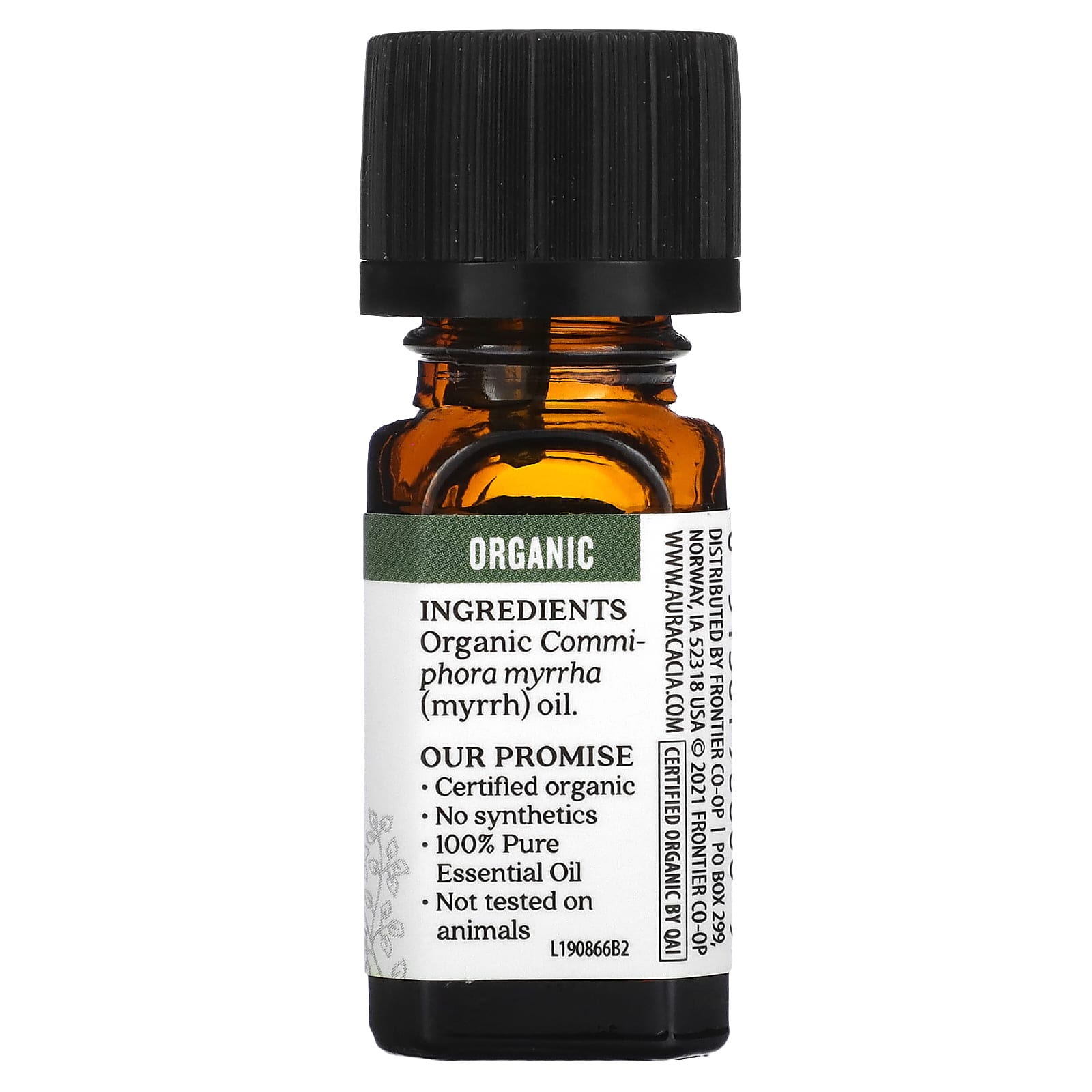 Aura Cacia Organic Myrrh Essential Oil, 100% Pure, 0.25 fl oz - Image 2