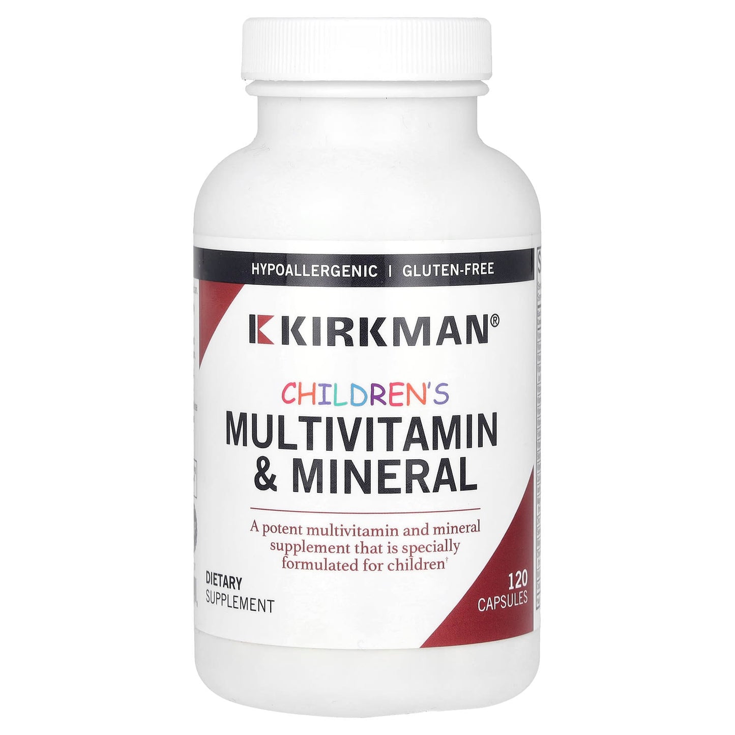 Kirkman Labs, Children's Multivitamin & Mineral, 120 Capsules - Image 1