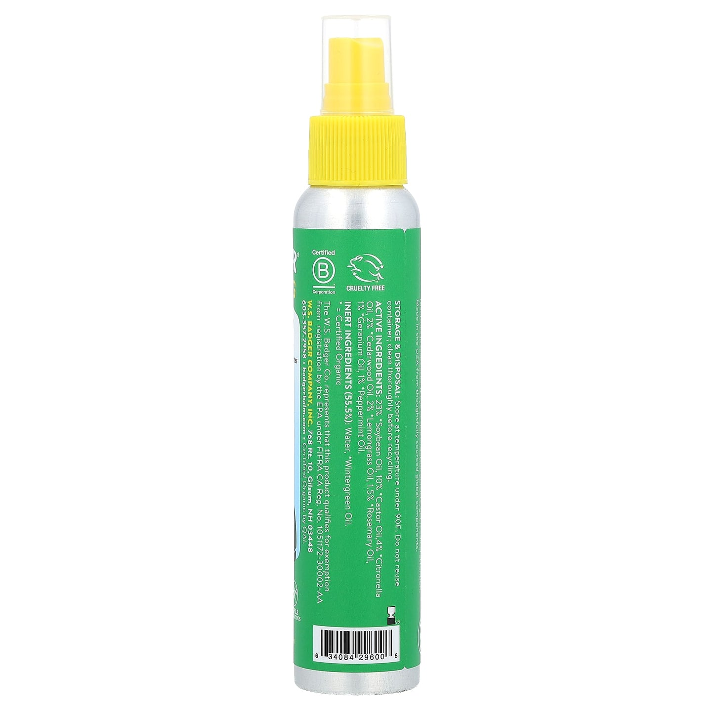Natural Mosquito Repellent Spray by Badger, 100% DEET-Free - Image 2