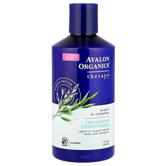 Avalon Organics Thickening Conditioner | Biotin B-Complex, 14 fl oz - Image 1