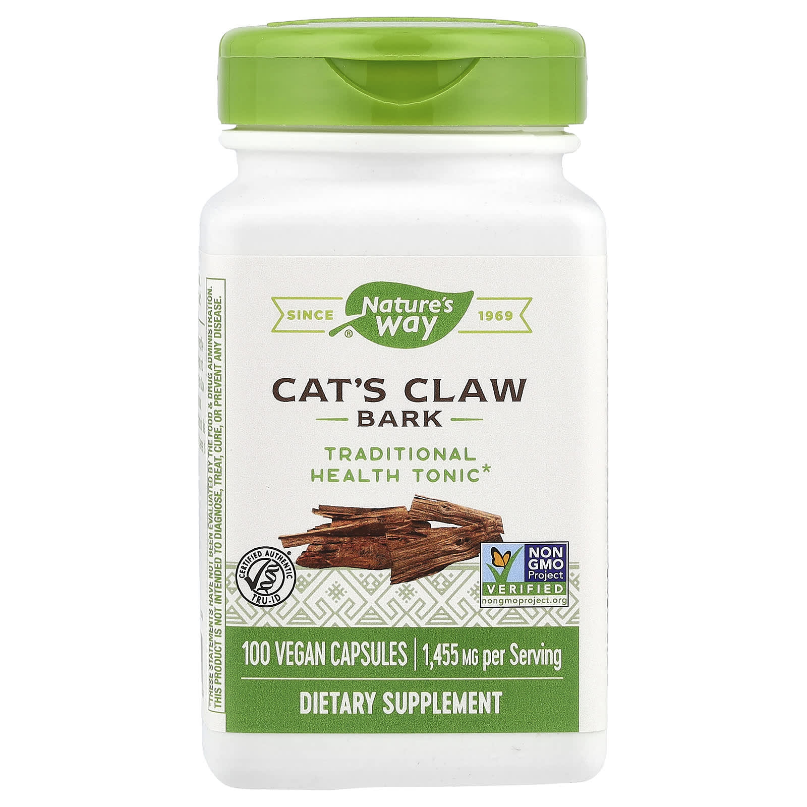 Nature's Way, Cat's Claw Bark, 100 Vegan Capsules (485 mg per Capsule) - Image 1