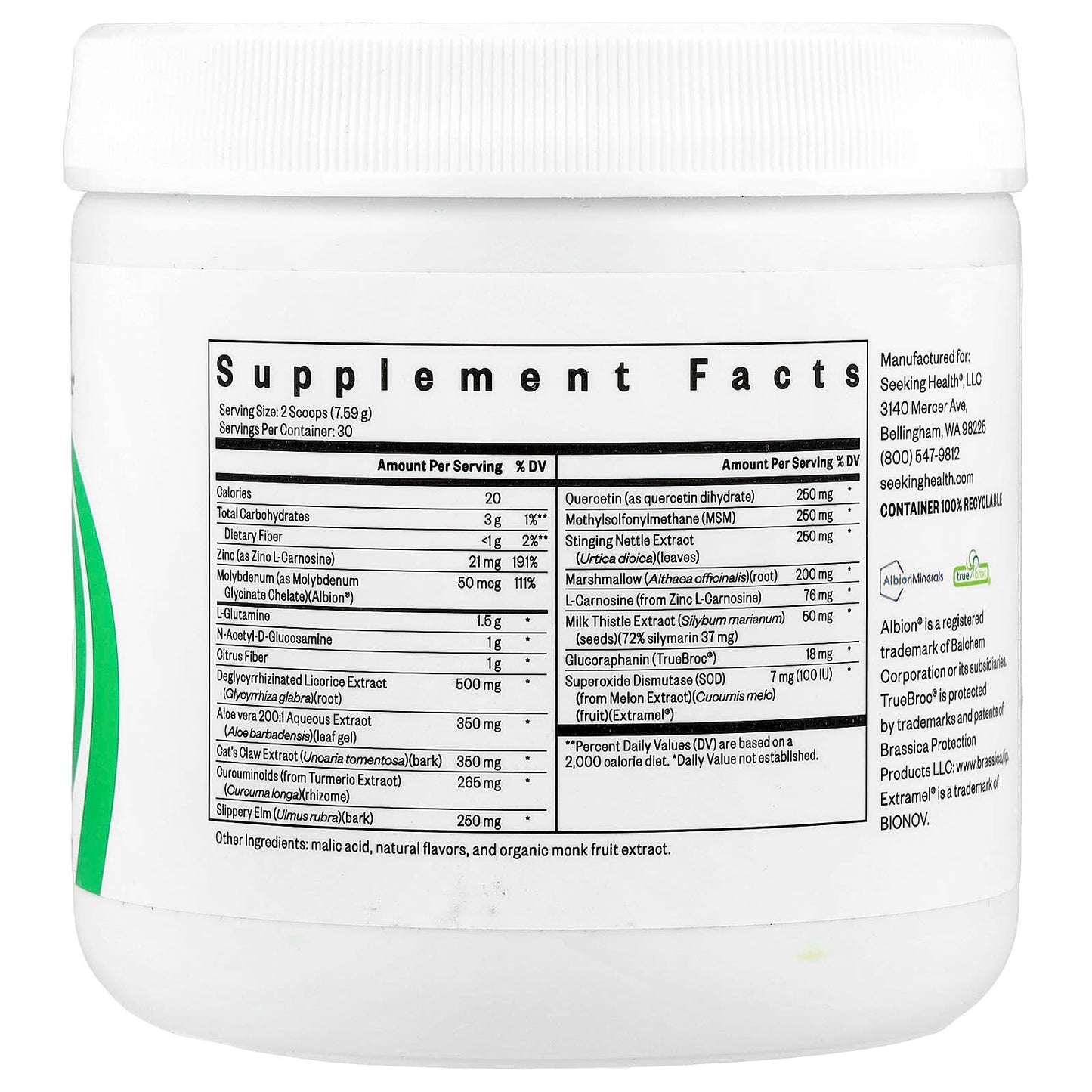 Seeking Health, Gut Nutrients, Peach, 8.04 oz (228 g) - Image 2