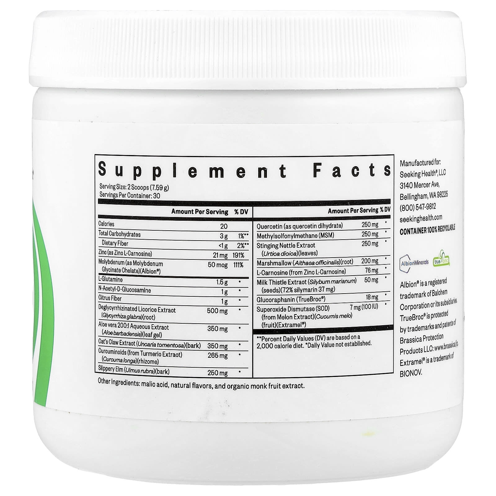 Seeking Health, Gut Nutrients, Peach, 8.04 oz (228 g) - Image 2